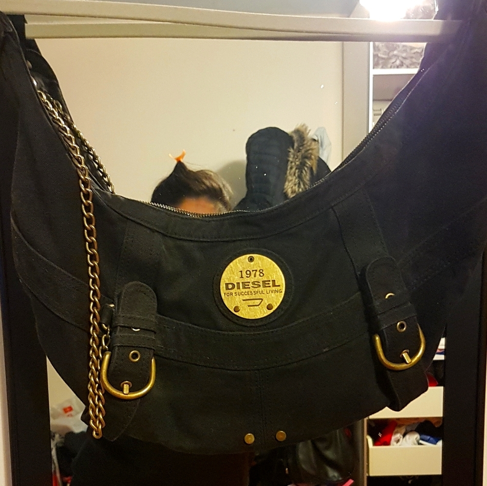 Diesel Black Purse